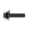 Zoro Select Not Graded, M8-1.25 Serrated Flange Bolt, Plain Stainless Steel, 25 mm L, 10 PK 31-MFH-8-25 - alternate 2