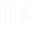 Best Garden 8 Ft. Powder-Coated White Wire Folding Fence 742155 - alternate 4