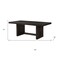 Homeroots 80" Walnut Wood Trestle Base Dining Table 631274 - alternate 4
