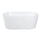 Kingston Brass 55" Acrylic Oval Double Ended Freestanding Tub with Drain, Glossy White VTDE552823 - alternate 1