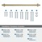 Amerock Davenport 18 inch 457mm Center-to-Center Golden Champagne Appliance Pull BP36699BBZ - alternate 3