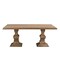 Homeroots 75" Brown Solid Wood Double Pedestal Base Dining Table 554332 - alternate 1