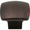 Hardware Resources Jeffrey Alexander Sonoma 1-3/16'' Length Brushed Oil Rubbed Bronze Square Knob 431DBAC - alternate 1