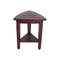 Homeroots Compact Teak Corner Shower Outdoor Bench With Shelf In Brown Finish 376687 - alternate 4