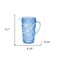 Homeroots 2.5 Quart Blue Paisley Acrylic Pitcher 523318 - alternate 5