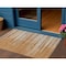 Homeroots 3' X 5' Brown Copper And Ivory Striped Washable Indoor Outdoor Area Rug 597277 - alternate 1