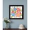 Homeroots Spring Floral Black Framed Print Wall Art 529909 - alternate 2