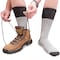 Railroad Sock Mens Boot Socks, 65% Cotton, 24 Pair% Polyester, 9% Acrylic 1% Nylon, 1% Lycra, Grey/Black, 6-12 M 1201 - alternate 4