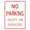 Sign Solutions Usa Parking Sign, 24 in W, Aluminum Sign, White DUS06DWT2430R8-2 - alternate 1