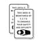 Signmission This Area Is Monitored By CCTV. For Your Safety &, 18'' X 24'' 2 Signs, Heavy Gauge Aluminum, 2PK A-1824-2PACK-24708 - alternate 1