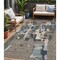 Homeroots 5' X 8' Taupe Gray And Beige Abstract Washable Indoor Outdoor Area Rug 599599 - alternate 1