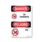 Signmission Safety Sign, OSHA Danger, 24" Height, Aluminum, No Swimming Bilingual, A-1824-VT-1709 OS-DS-A-1824-VT-1709 - alternate 1