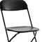 Homeroots Set of Six Black Metal Outdoor Folding Stacking Dining Chairs, 6PK 639953 - alternate 3