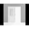 Sartodoors Sliding Closet Bypass Doors 64 x 80in, Lucia 8822 White Silk W/ Frosted Glass, Sturdy Rails LUCIA8822DBD-WS-64 - alternate 5