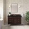 James Martin Vanities Brittany 48" Single Vanity, Burnished Mahogany, w/ 3 CM Phantome Eclos Top 650-V48-BNM-3PHT - alternate 3