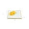 Homeroots 7 Glass Set Of 4 Square Edge Gold Plates 376063 - alternate 3
