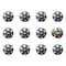 Homeroots 1.5" X 1.5" X 1.5" White Blue And Black Knobs, 12PK 332353 - alternate 2