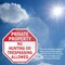 Signmission Private Property No Hunting or Tres, 10 inch X 10 inch, Aluminum Metal Signs, 2PK OC-A-2PACK-10-153 - alternate 3