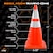 Xpose Safety 28 Inch Orange Traffic Cones with 6in and 4in Collars, DOT Approved, 24PK AOTC28-64-24-X - alternate 4