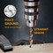 Powertec 1/2" Cobalt Drill Bits 6" Length, M35 HSS Jobber Length Twist Bits with 135 Deg Tip, 2PK QDB2012 - alternate 5