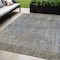 Homeroots 5' X 8' Taupe And Ivory Abstract Washable Indoor Outdoor Area Rug 631078 - alternate 1