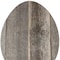 Homeroots 12" X 9" Gray Reclaimed Wood Egg Shaped Wall Decor 384887 - alternate 3