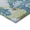 Homeroots 5' X 8' Denim Blue And Olive Green Abstract Washable Indoor Outdoor Area Rug 609595 - alternate 6