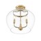 Z-Lite Joliet Burnished Brass 3 Light Semi Flush Mount 473SF-BBR - alternate 3
