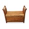 Homeroots 38in Natural Solid Wood Distressed Solid Wood Storage Bench with Flip Top 488869 - alternate 5