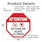 Signmission Attention No Food or Glass Allowed, 18 Inch X 18 Inch, Plastic Sign OC-P-18-19 - alternate 3