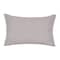 Homeroots 16" X 24" Taupe Linen Botanical Floral Lumbar Throw Pillow Cover with Embroidery 713116 - alternate 2