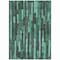 Homeroots 3' X 5' Sage Teal Blue And Emerald Striped Washable Indoor Outdoor Area Rug 608970 - alternate 5