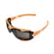 Interstate Safety Full-Seal Safety Glasses with Smoke Mirror Lens and Removable EVA Foam Gasket, Orange 40254 - alternate 1