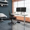 We'Re It Electric Sit Stand Desk, 46.25 H, 30 W X Laminate wood, metal, Brushed Silver, White VL22BS7230-459 - alternate 3