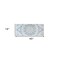 Homeroots 19" X 45" Shades of Blue Ornate Floral Medallion Wood Plank Wall Art 401711 - alternate 3