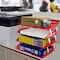 Acrimet Facility 4 Tier Letter Tray Side Load Letter Size Desktop File Organizer Plastic Clear Red 256.7 - alternate 6