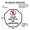 Signmission Please Keep Off of The Landscaping, 18 Inch X 18 Inch, Vinyl Decal OC-D-18-127 - alternate 3