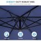 Simple Deluxe 9.8ft Offset Umbrella Cantilever Patio Hanging Umbrella Outdoor Market Umbrella with Crank and Cros 3A88LGBRLAOFFSET10BLUV2 - alternate 5