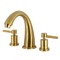 Kingston Brass Two-Handle Deck Mount Roman Tub Faucet, Brushed Brass KS2367DL - alternate 1