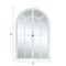 Homeroots 36" White Arch Wood Framed Standing Mirror 565124 - alternate 5