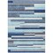 Homeroots 10' X 14' Blue Gray And Ivory Striped Washable Indoor Outdoor Area Rug 613265 - alternate 6