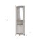 Homeroots 75in Gray Wood Corner Bar Cabinet With Two Doors 552291 - alternate 4