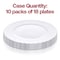 Smarty Had A Party 9" White Flair Plastic Buffet Plates (180 Plates), 180PK 209W-CASE - alternate 7