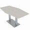 Skutchi Designs Hexagon Conference Table With Power Unit, 36 in W, 72 in L, Ivory HAR-HEX.IR-36X72-DOU-K458-NA - alternate 1