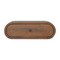 Homeroots 18" Chestnut Solid Wood Oval One Drawer Floating Nightstand 653812 - alternate 1