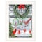 Homeroots Christmas Peace 1 White Framed Print Wall Art 406270 - alternate 1