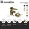 Kingston Brass 1/2" FIP x 3/8" O.D. Comp Quarter-Turn Angle Shut-Off Valve with Flange, Antique Brass CC43103DLK - alternate 2