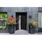 Vdomdoors Aluminum Door Cynex 6116 Black Entry Steel Metal Modern Painted W36xH80 Right Inswing CYNEX6116EXD-BLK-W36xH80-RH-I - alternate 3