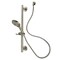 Kingston Brass Shower System with Slide/Grab Bar and Hand Shower, Brushed Nickel KAK1548E - alternate 1