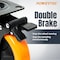 Powertec 6 in. Swivel Caster Wheels with Dual Locking Brake, 1390 lbs Load, Heavy Duty Industrial Grade, 4PK 17216N - alternate 4